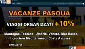 TG5 / 20:00 : dati Osservatorio ASTOI Pasqua 2018